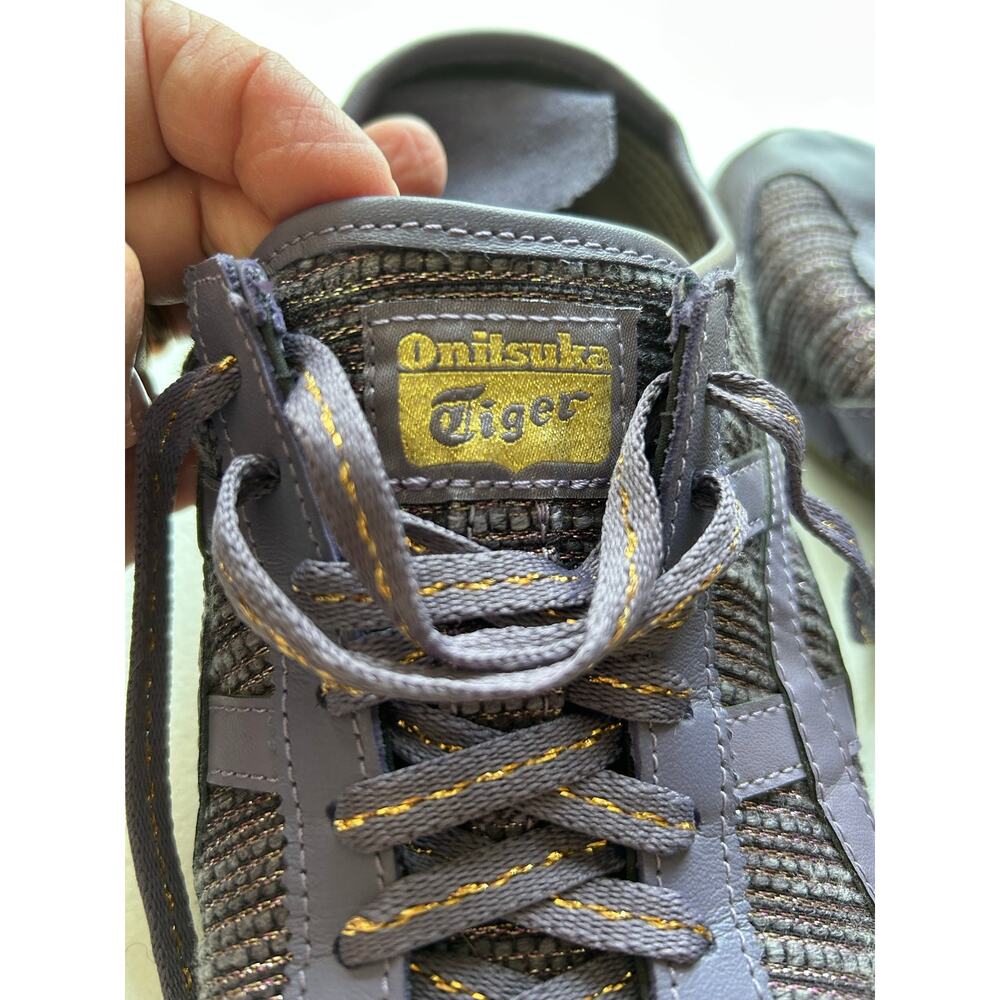Onitsuka Tiger Mexico 66 Purple Gold Leather Textile Women’s Sz 10 Men’s 8.5 - Picture 5 of 7